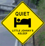 Little Johnny Sleeping Sign