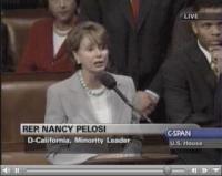 Nancy Pelosi in Congress