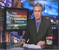 Olbermann and Nexus of Politics and Terror