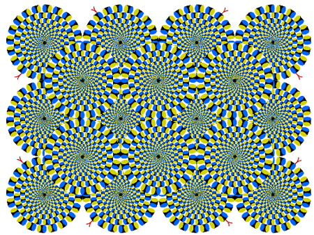 Rotating Snakes Optical Illusion