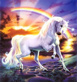 Unicorn with Raibow